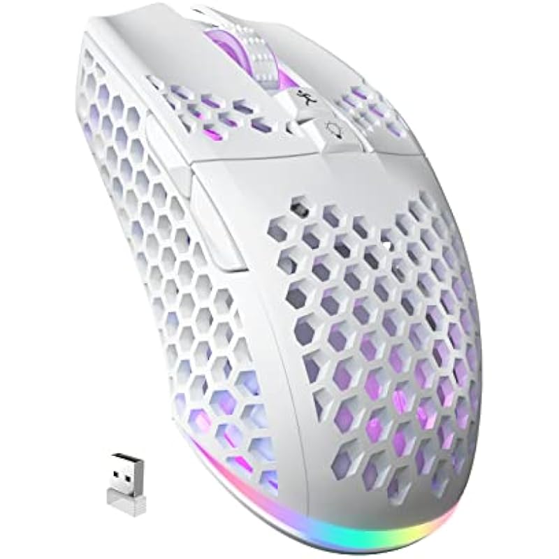 SOLAKAKA SM600 White Wireless Gaming Mouse: A Gamer's Dream Device